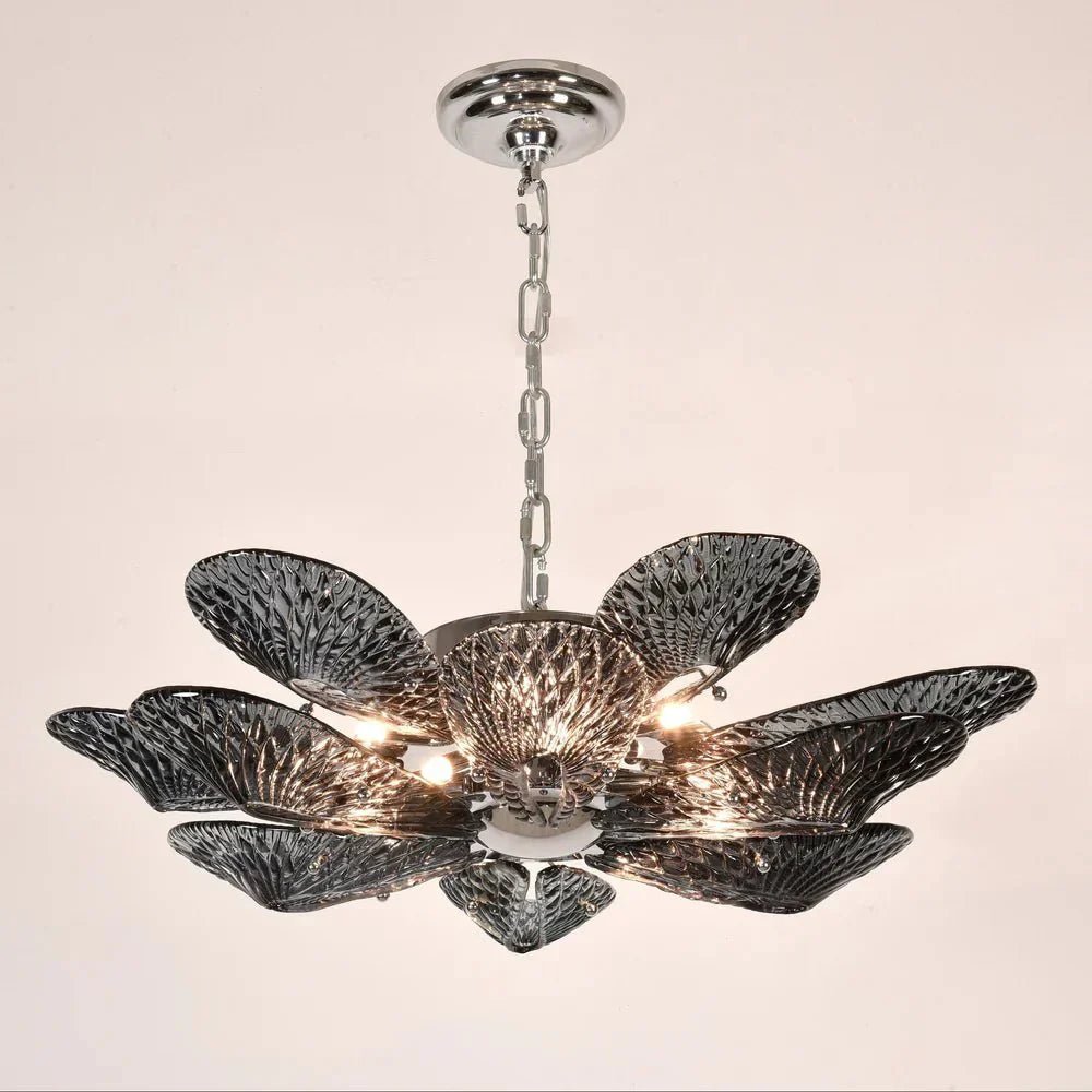 Bella Murano Glass Flower Chandelier - Zelno Lighting
