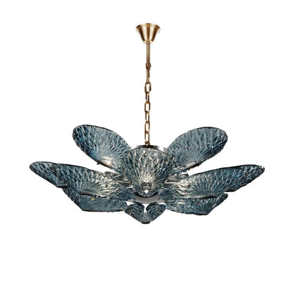 Bella Murano Glass Flower Flushmount Chandelier - Zelno Lighting