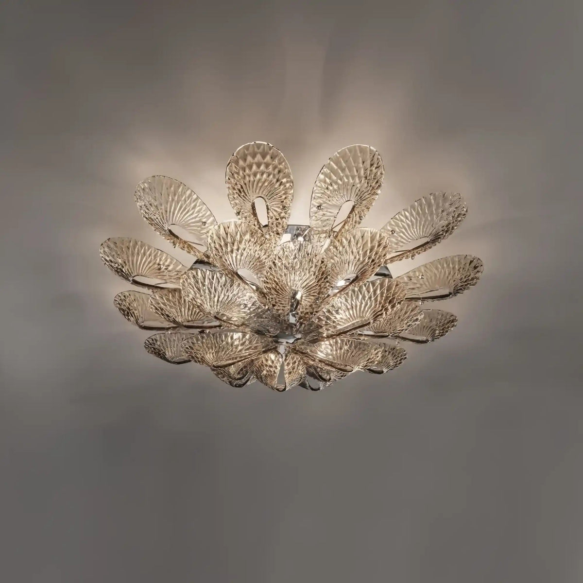 Bella Murano Glass Flower Flushmount - Zelno Lighting