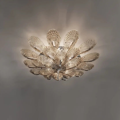 Bella Murano Glass Flower Flushmount - Zelno Lighting