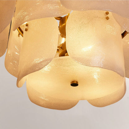 Blaire Tiered Blown Glass Chandelier - Zelno Lighting