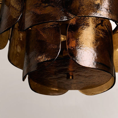 Blaire Tiered Blown Glass Chandelier - Zelno Lighting