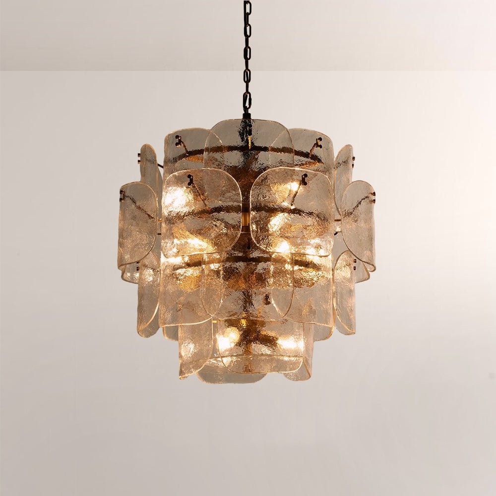 Blaire Tiered Blown Glass Chandelier - Zelno Lighting