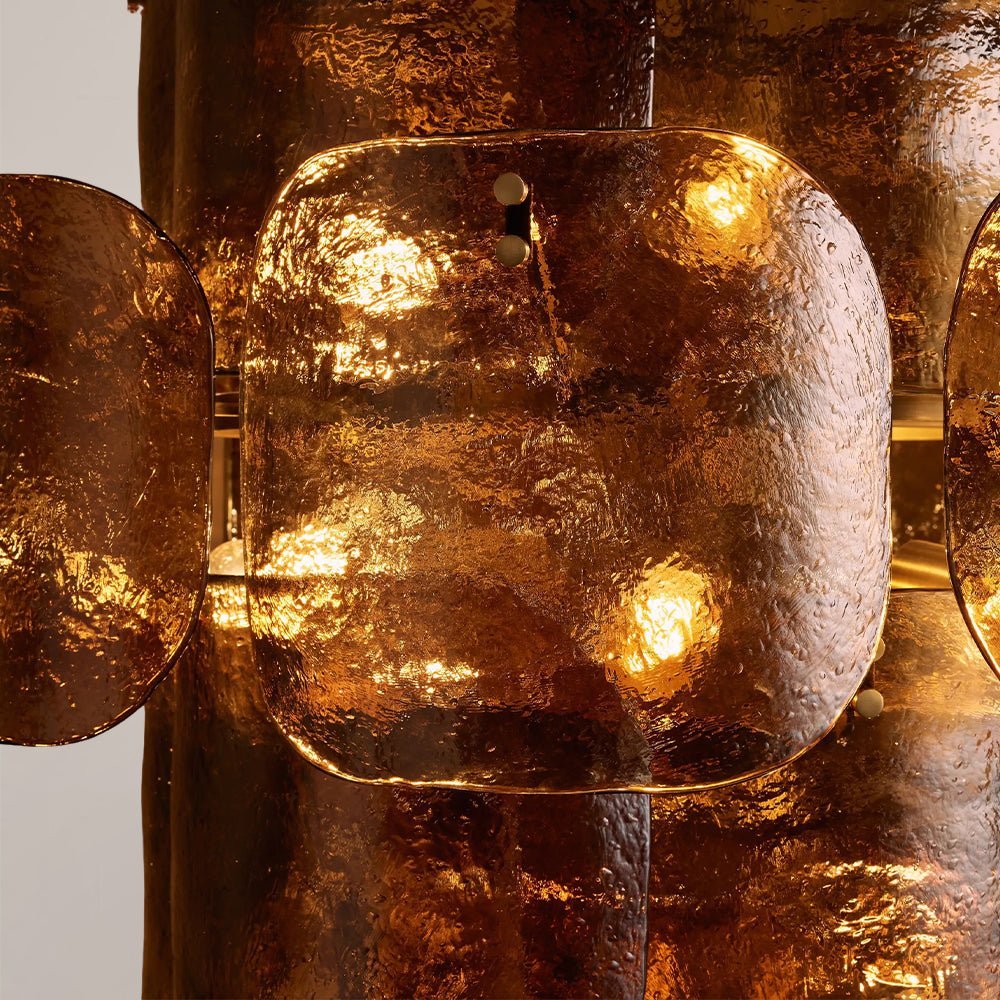 Blaire Tiered Blown Glass Chandelier - Zelno Lighting