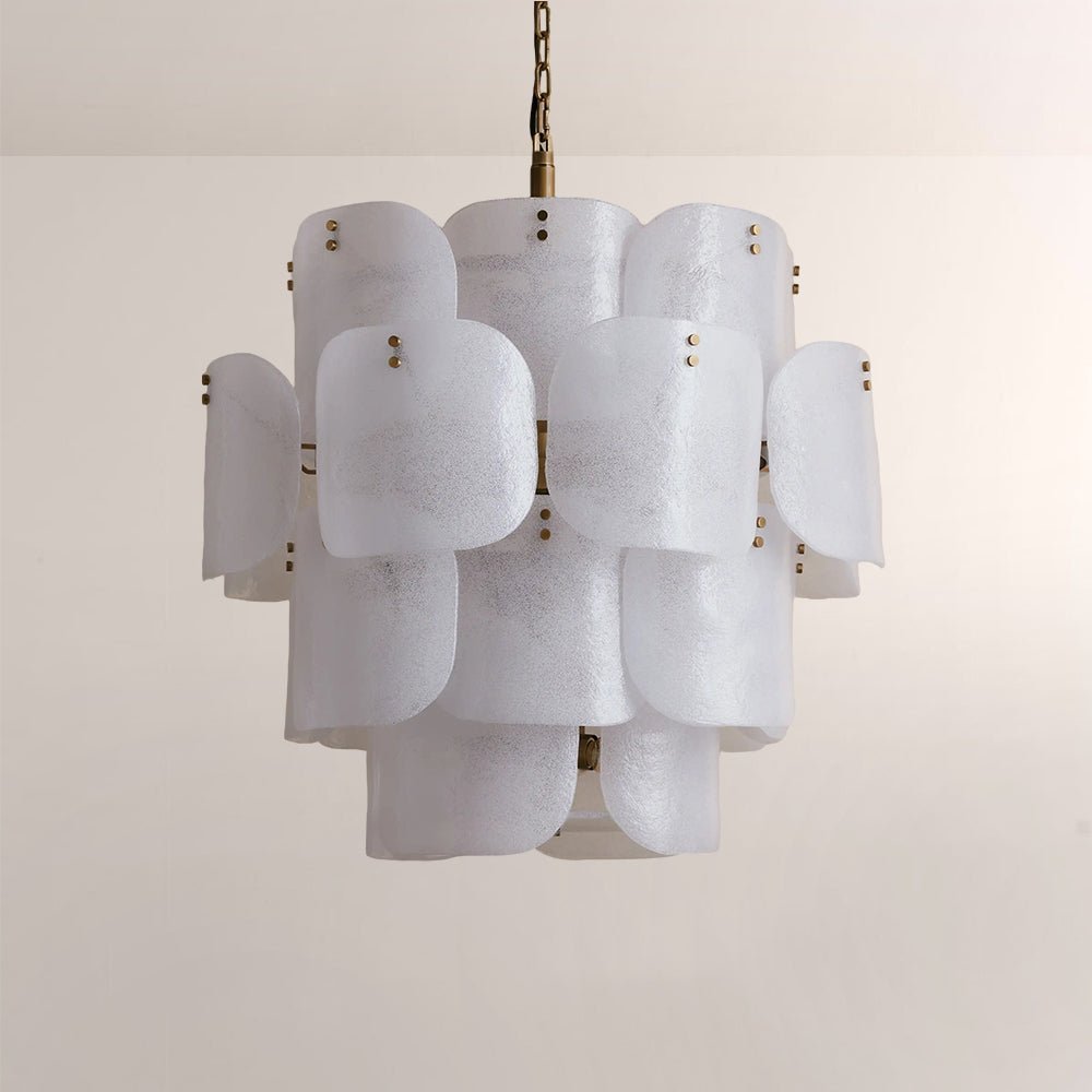 Blaire Tiered Blown Glass Chandelier - Zelno Lighting