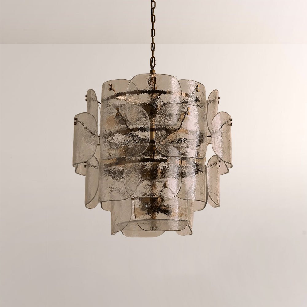 Blaire Tiered Blown Glass Chandelier - Zelno Lighting
