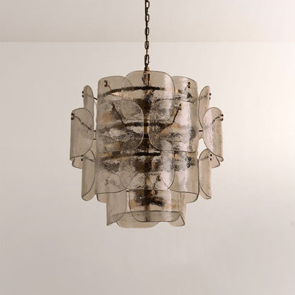 Blaire Tiered Blown Glass Chandelier - Zelno Lighting