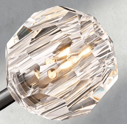 Boaly De Cristal Clear/ Smoke Glass Round Cluster Chandelier 14", 19", 24", 30", 40" - Zelno Lighting