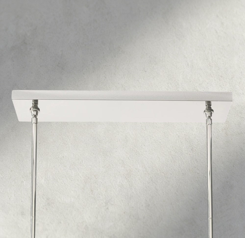 Boaly De Cristal Double Linear Chandelier 60" - Zelno Lighting