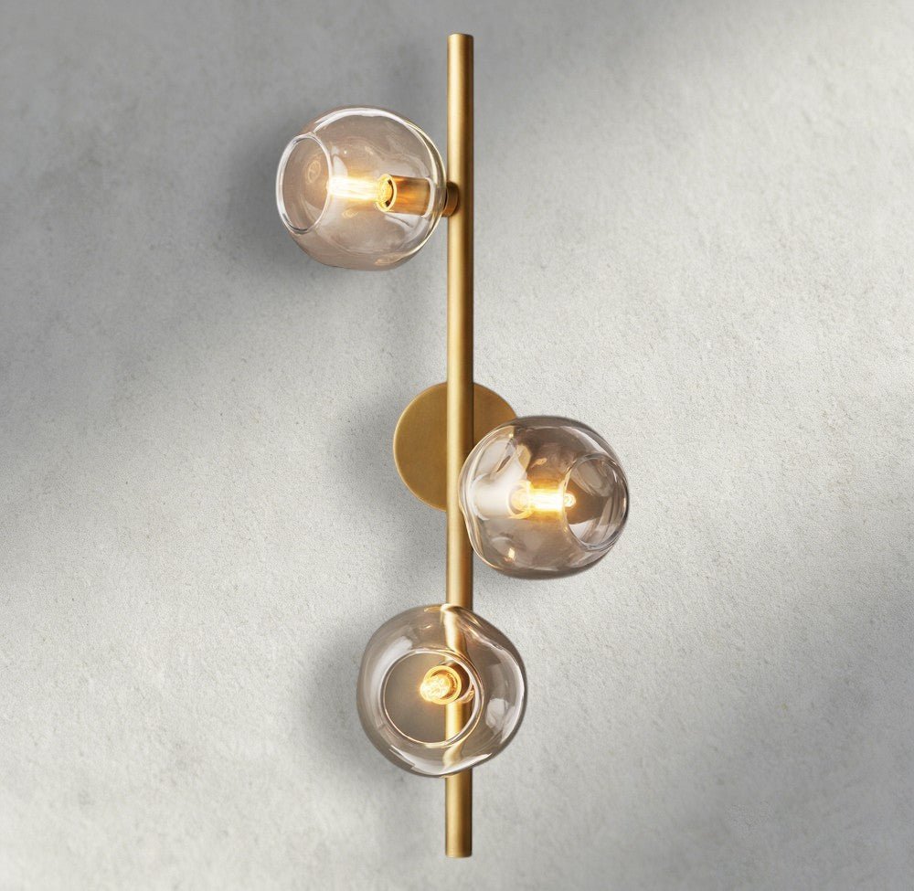 Bubble Clear Glass Cascade Sconce - Zelno Lighting