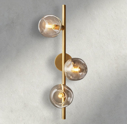 Bubble Clear Glass Cascade Sconce - Zelno Lighting