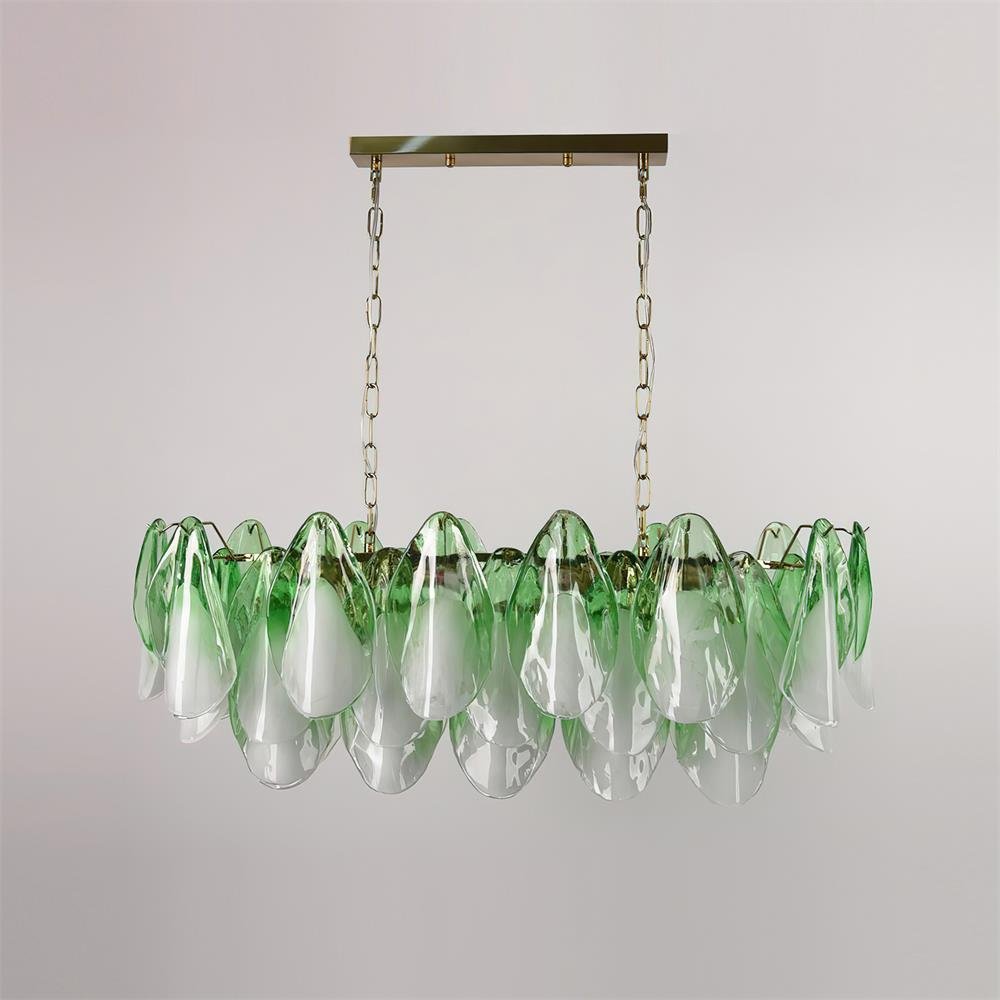 Caia Murano Glass Chandelier for Living Room - Zelno Lighting