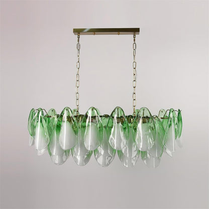 Caia Murano Glass Chandelier for Living Room - Zelno Lighting