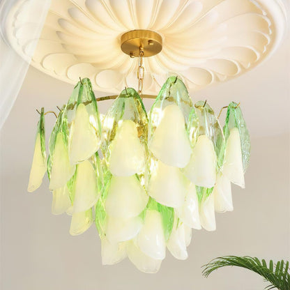 Caia Murano Glass Chandelier for Living Room - Zelno Lighting