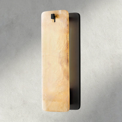 Calomota Glass/ Alabaster Sconce 13", 16" - Zelno Lighting