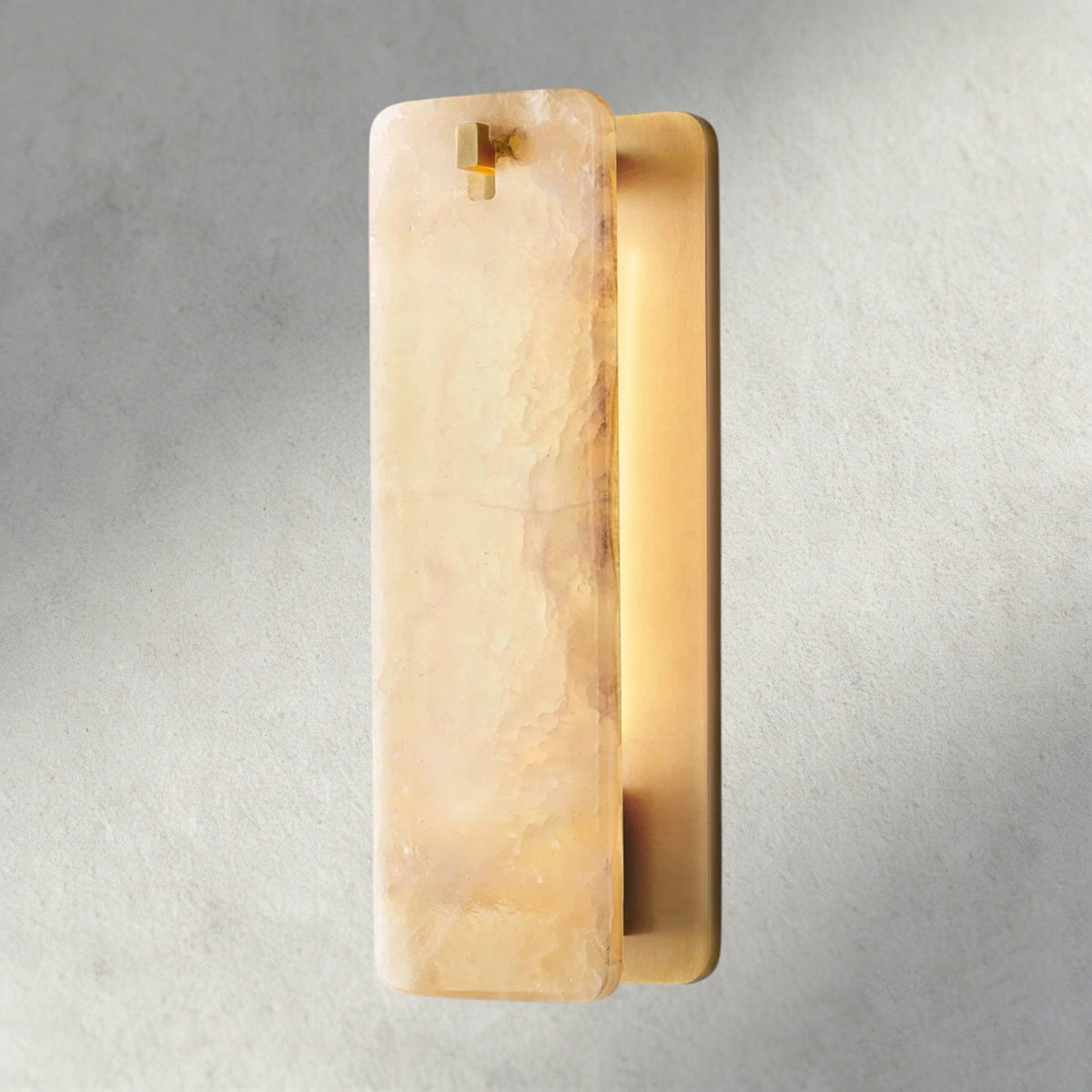 Calomota Glass/ Alabaster Sconce 13", 16" - Zelno Lighting