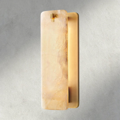 Calomota Glass/ Alabaster Sconce 13", 16" - Zelno Lighting