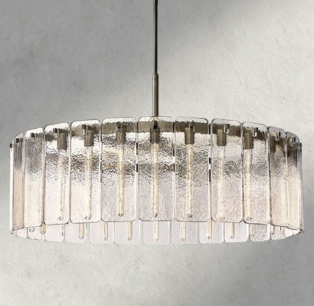 Calomota Glass Round Chandelier 36", 48", 60" - Zelno Lighting