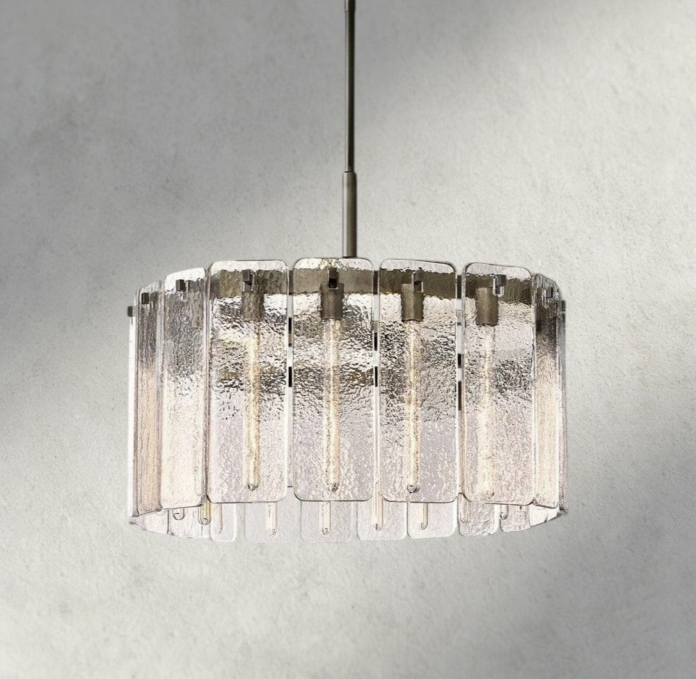 Calomota Glass Round Chandelier 36", 48", 60" - Zelno Lighting