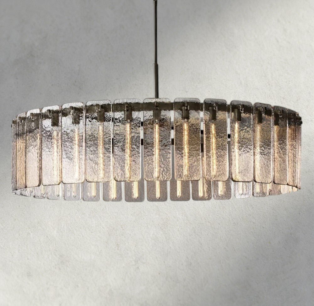 Calomota Glass Round Chandelier 36", 48", 60" - Zelno Lighting