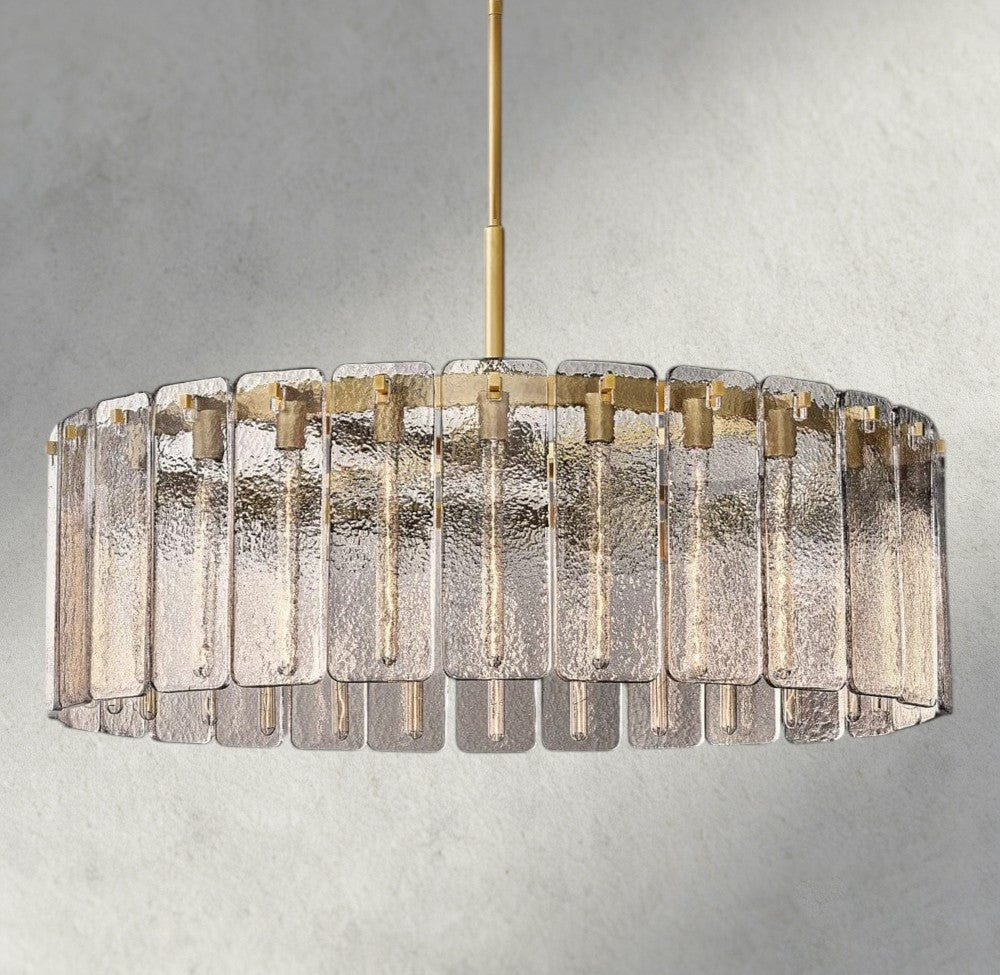 Calomota Glass Round Chandelier 36", 48", 60" - Zelno Lighting