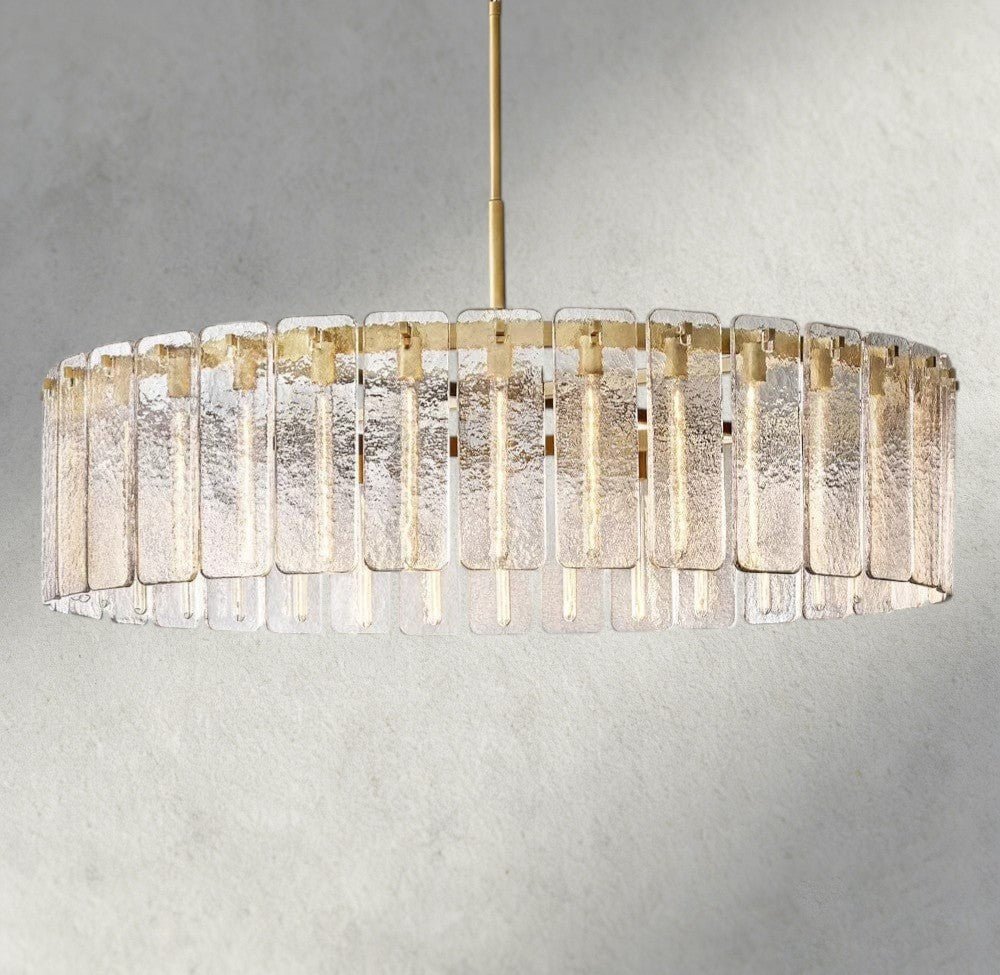 Calomota Glass Round Chandelier 36", 48", 60" - Zelno Lighting