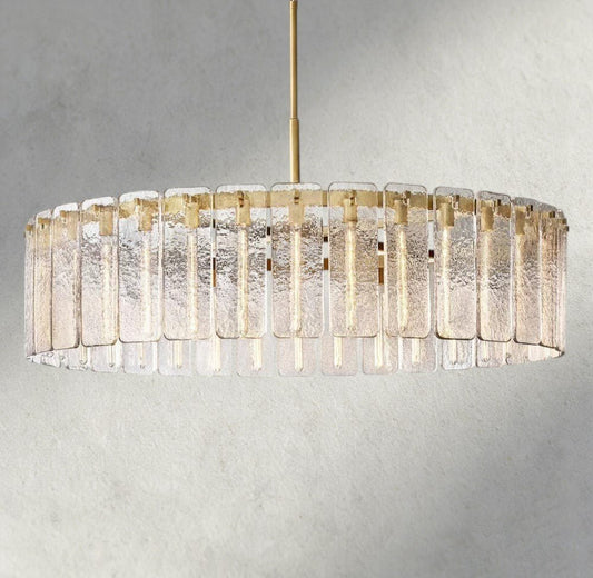 Calomota Glass Round Chandelier 36", 48", 60" - Zelno Lighting