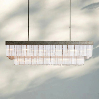 Cameron Rectangular Chandelier 49''59'' - Zelno Lighting