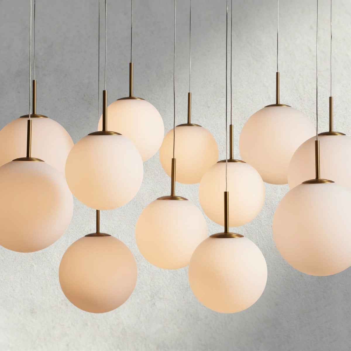 Casen Round Chandelier 20", 28", 34", 43" - Zelno Lighting