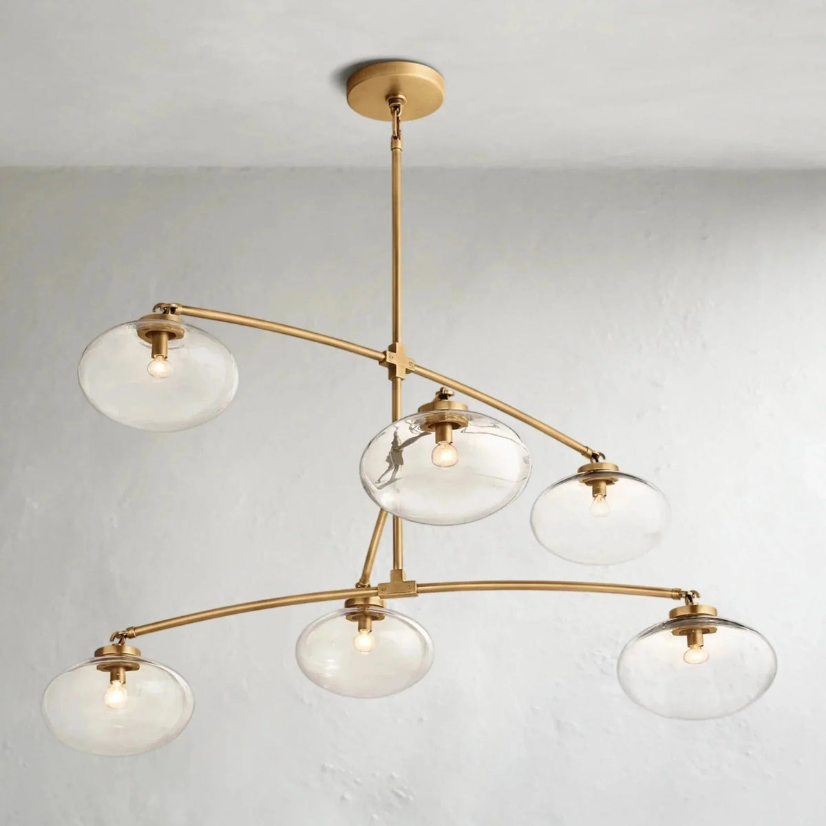 Cebret Glass Mobile Round Chandelier - Zelno Lighting