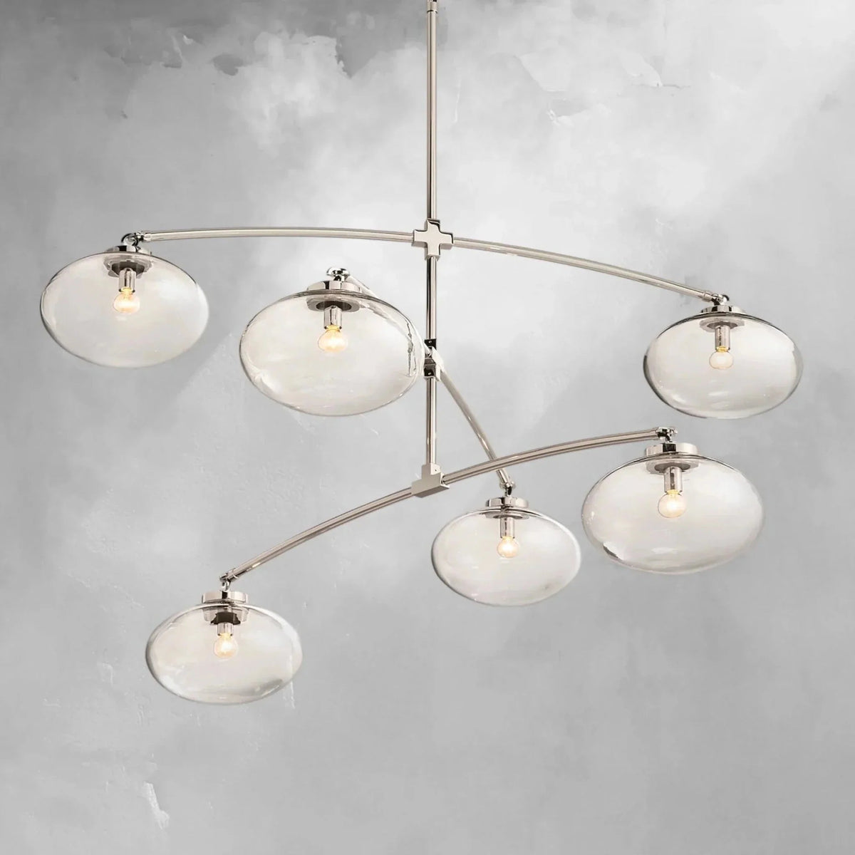 Cebret Glass Mobile Round Chandelier - Zelno Lighting