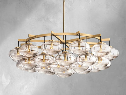 Cebret Glass Round Chandelier - Zelno Lighting
