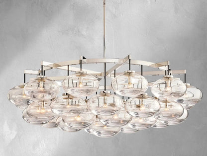 Cebret Glass Round Chandelier - Zelno Lighting