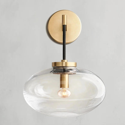 Cebret Glass Sconce - Zelno Lighting