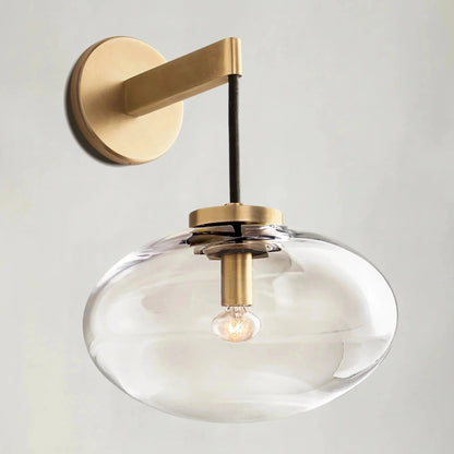 Cebret Glass Sconce - Zelno Lighting