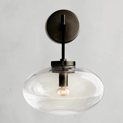 Cebret Glass Sconce - Zelno Lighting