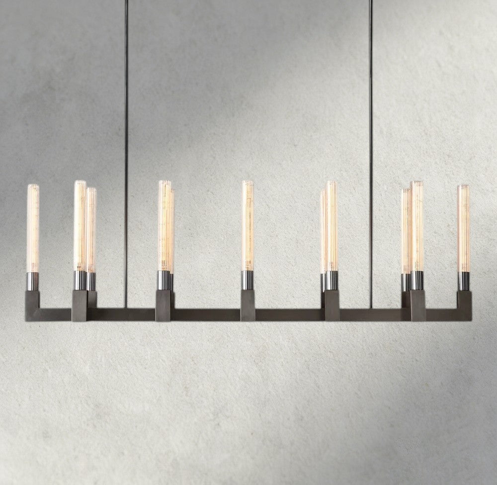 Cennela Linear Chandelier 55", 67" - Zelno Lighting