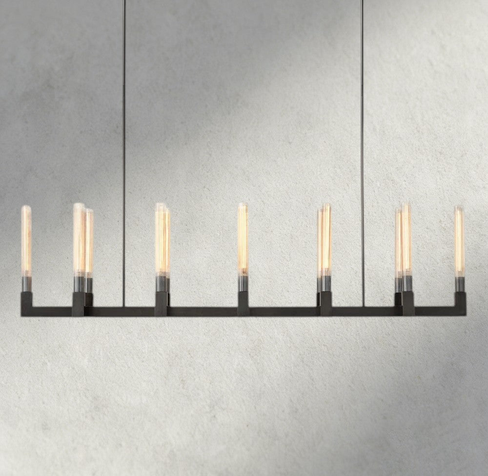 Cennela Linear Chandelier 55", 67" - Zelno Lighting