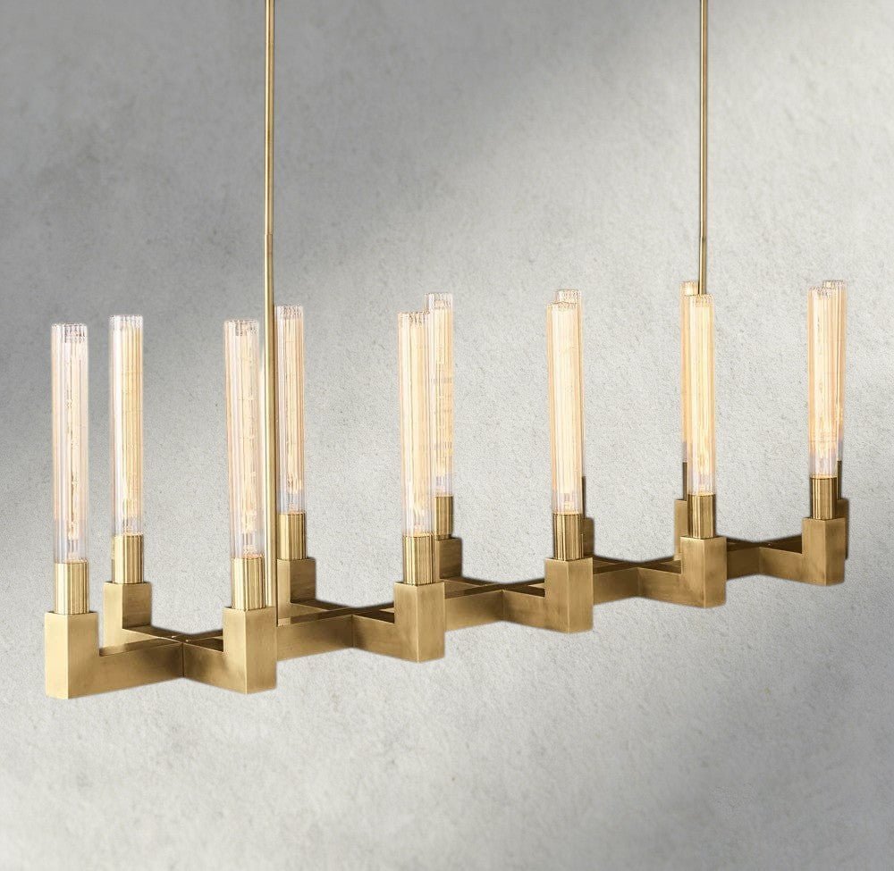 Cennela Linear Chandelier 55", 67" - Zelno Lighting