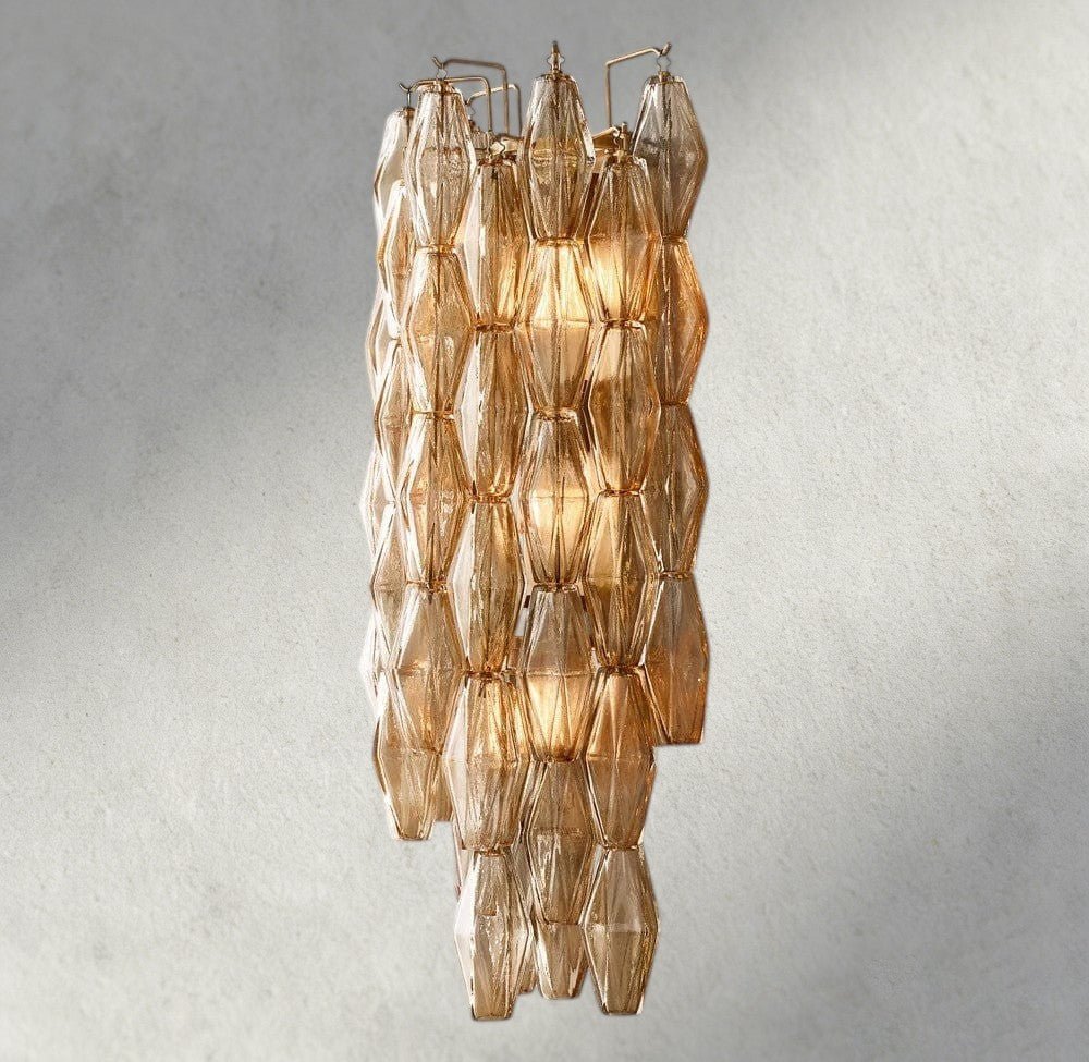 Chiaray CLEAR/ SMOKE GLASS GRAND SCONCE 30" - Zelno Lighting