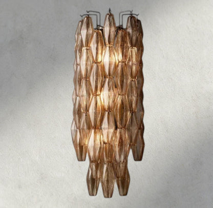Chiaray CLEAR/ SMOKE GLASS GRAND SCONCE 30" - Zelno Lighting