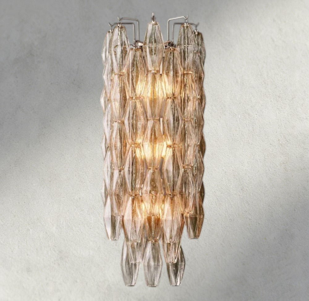 Chiaray CLEAR/ SMOKE GLASS GRAND SCONCE 30" - Zelno Lighting