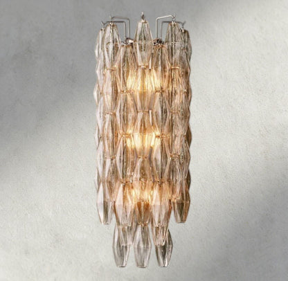 Chiaray CLEAR/ SMOKE GLASS GRAND SCONCE 30" - Zelno Lighting