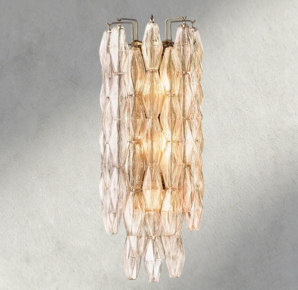 Chiaray CLEAR/ SMOKE GLASS GRAND SCONCE 30" - Zelno Lighting