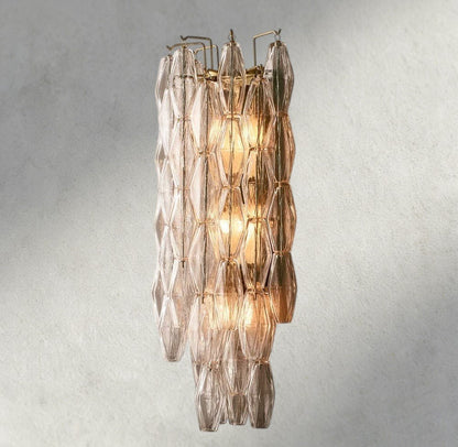 Chiaray CLEAR/ SMOKE GLASS GRAND SCONCE 30" - Zelno Lighting