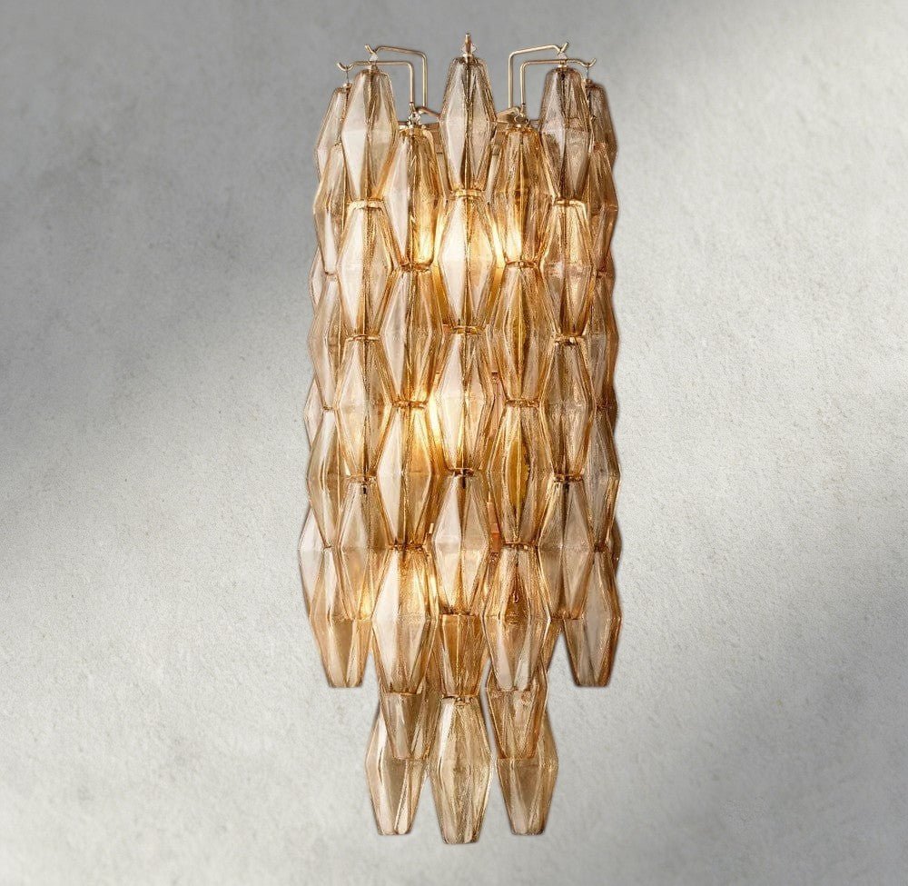 Chiaray CLEAR/ SMOKE GLASS GRAND SCONCE 30" - Zelno Lighting