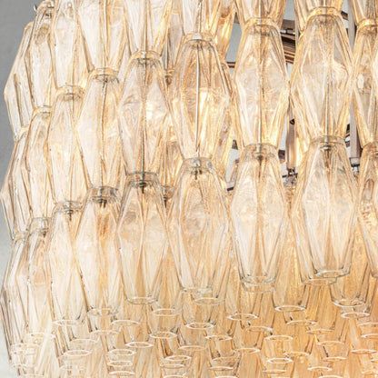Chiaray Clear/ Smoke Glass Round Chandelier 37", 47", 62" - Zelno Lighting