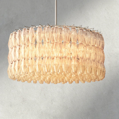 Chiaray Clear/ Smoke Glass Round Chandelier 37", 47", 62" - Zelno Lighting