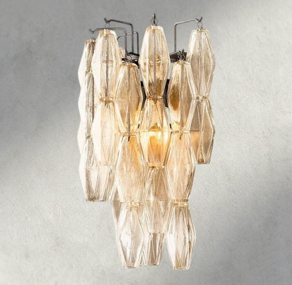 Chiaray CLEAR/ SMOKE GLASS SCONCE 19" - Zelno Lighting