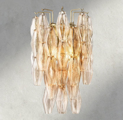 Chiaray CLEAR/ SMOKE GLASS SCONCE 19" - Zelno Lighting